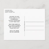 Red Berries Green Holly Cute Botanical Foliage Briefkaart (Achterkant)