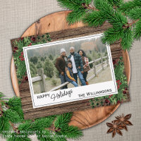 Red Berries Green Holly Cute Botanical Foliage