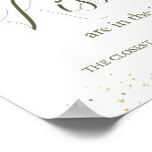 Red Berries Greenery Hoeveel Kusjes in Jar Poster (Hoek)