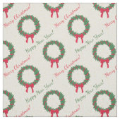 Red Berries Holly Merry kerst Stof (Swatch)