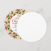 Red Berries - kerstfeest - uitnodiging (Voorkant / Achterkant)