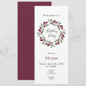 Red Berries krans Kaart (Voorkant / Achterkant)