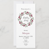 Red Berries krans Kaart (Voorkant)