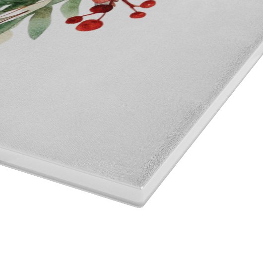 Red Berries krans Snijplank (Hoek)