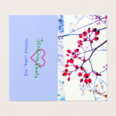 RED BERRIES MINI KAARTEN 2x3.5 horizontaal (Buitenkant ongevouwen)