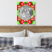 Red Berries Natuur Lijst Creëer Uw eigen foto Canvas Afdruk (Insitu (Slaapkamer))