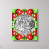 Red Berries Natuur Lijst Creëer Uw eigen foto Canvas Afdruk (Voorkant)