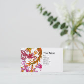 RED BERRIES SWIRLS VISITEKAARTJE (Staand voorkant)