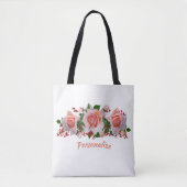 Red Berries ventileren Bouquet Stijlvol personalis Tote Bag (Voorkant)