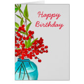 Red Berries waterverf kunst (Voorkant)