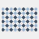 Red Berries White Flowers Pset Stripes Kerstmis Inpakpapier Vel (Voorkant 3)