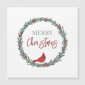 Red Berries Wreath and Red Cardinal Christmas (Voorkant)