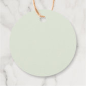 Red Berries Wreath and Red Cardinal Christmas Bedankjes Labels (Achterkant)