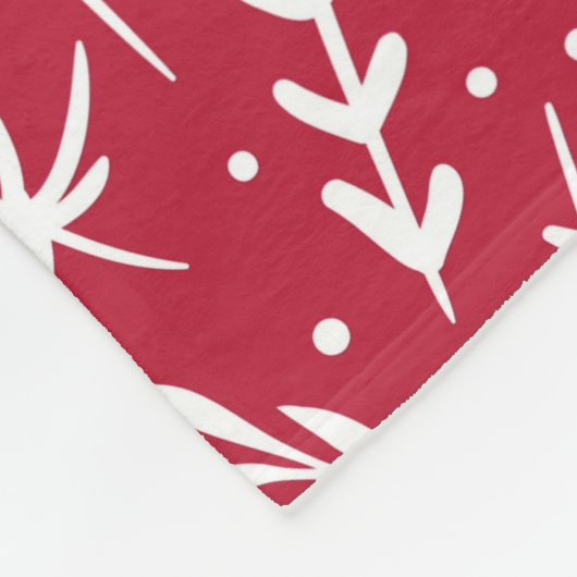 Red Berry Bliss Fleece Blanket (Hoek)