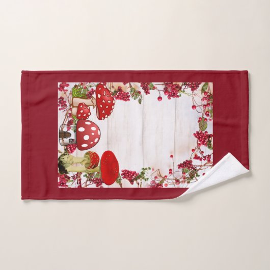 Red Berry Garden Toadstool Kind Handdoek (Handdoek)