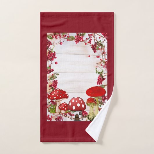 Red Berry Garden Toadstool Kind Handdoek (Handdoek)
