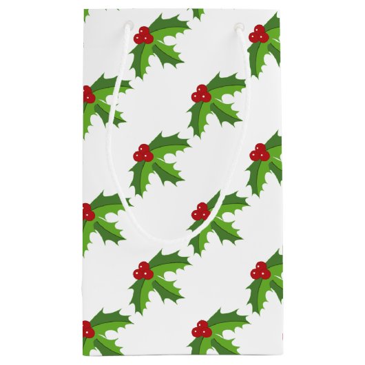 Red Berry Holly Klein Cadeauzakje (Achterkant)