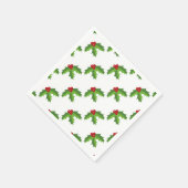 Red Berry Holly Servet (Hoek)