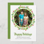 Red Berry kerstkaart (Voorkant / Achterkant)