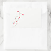 Red Berry Rectangle Sticker (Tas)