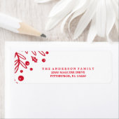 RED BERRY Retouradreslabel Etiket (Insitu)