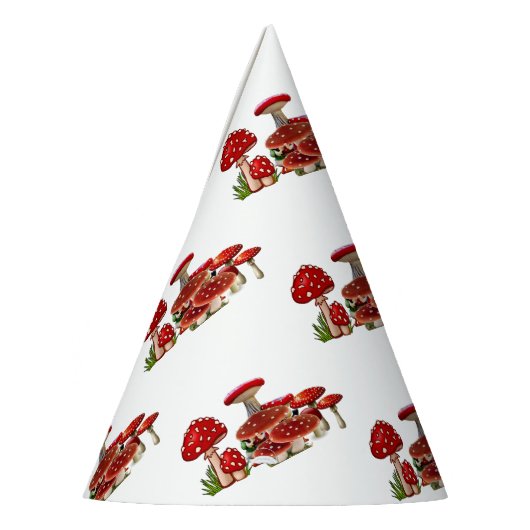 Red Berry Tuin Groen Paddestoel Magic Mushroom Feesthoedjes (Links)