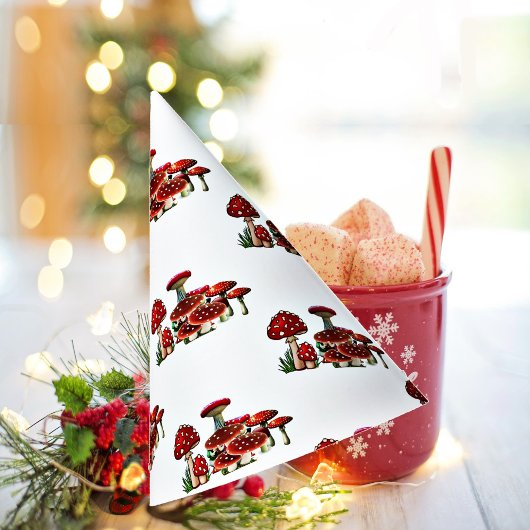 Red Berry Tuin Groen Paddestoel Magic Mushroom Feesthoedjes