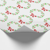 Red Berry Wreath Cadeaupapier (Hoek)