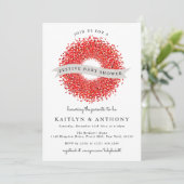 Red Berry Wreath Festive kerstBaby shower Kaart (Staand voorkant)