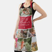 Red Best chef-kok- en oma-fotocollage raster Schort (Insitu)