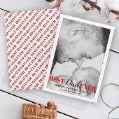 Red Best Pap Ever-typografische Vaderdag kaart