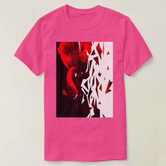Red Betta Fish 1 T-shirt (Design voorkant)