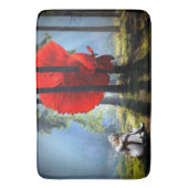 Red Betta Fish Badmat (Voorkant Verticaal)