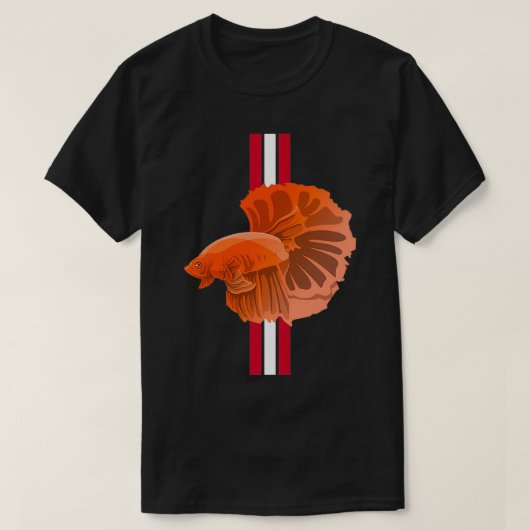 Red Betta Fish Classic TShirt (Design voorkant)