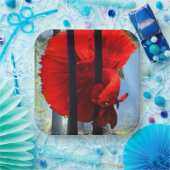 Red Betta Papieren Bordje (Feest)