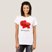 Red Betta Splendens Plakat Fish Women's T-Shirt (Voorkant volledig)