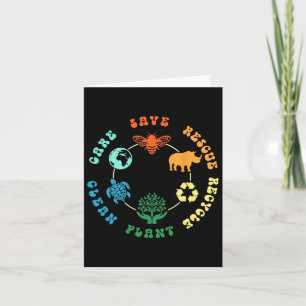 Red Bevers Red Dieren Hergebruik Plastic Aarddag Kaart