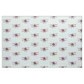 Red Bi-Plane Pattern Stof (Fat Quarter)