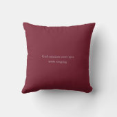 Red Bible Quote Cushion POLYESTER Angel Kussen (Achterkant)