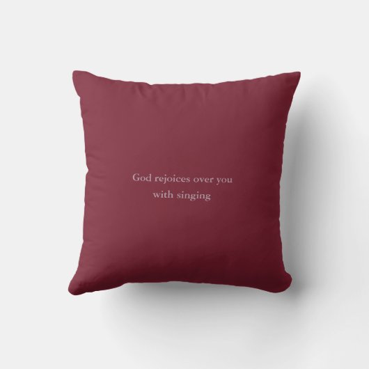 Red Bible Quote Cushion POLYESTER Angel Kussen (Achterkant)