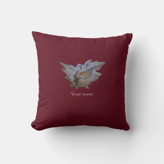 Red Bible Quote Cushion POLYESTER Angel Kussen (Voorkant)