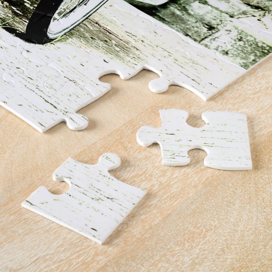 Red Bicycle & Amsterdam, Nederland/design Legpuzzel (Zijkant)