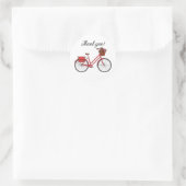 Red Bicycle Dank u Ronde Sticker (Tas)
