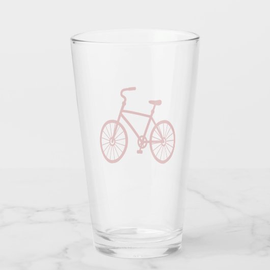 Red Bicycle Glass Glas (Achterkant)