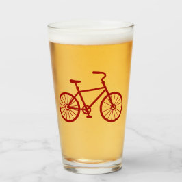 Red Bicycle Glass Glas