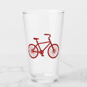 Red Bicycle Glass Glas (Voorkant)