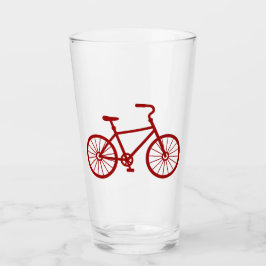 Red Bicycle Glass Glas