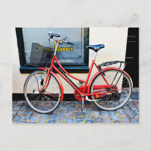 Red Bicycle, Kopenhagen, Denemarken Briefkaart