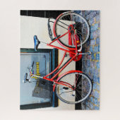 Red Bicycle, Kopenhagen, Denemarken Legpuzzel (Verticaal)