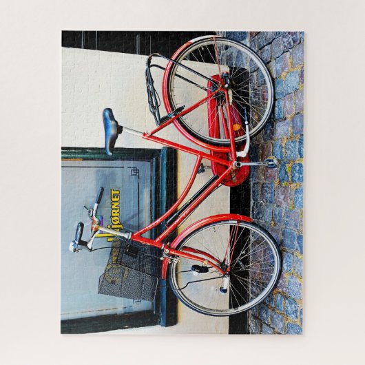 Red Bicycle, Kopenhagen, Denemarken Legpuzzel (Verticaal)
